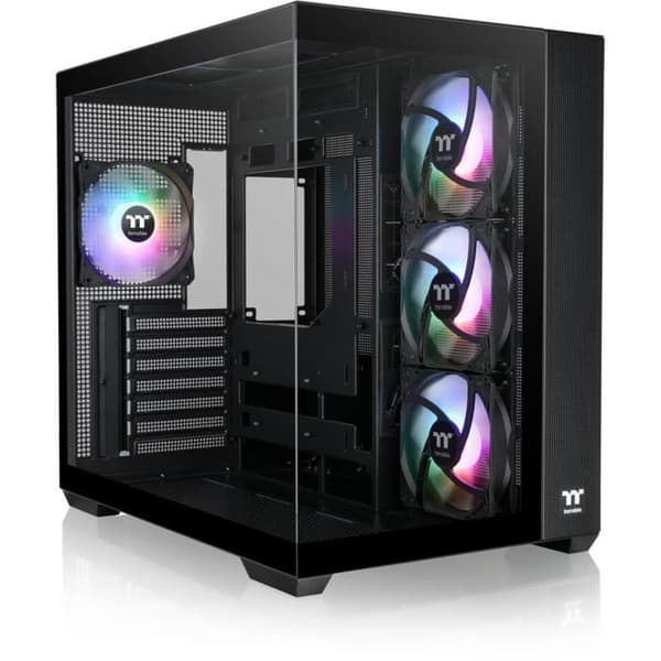 PC-fodral - THERMALTAKE - View 380 TG ARGB - Medium tower - ATX - Härdat glas - Svart