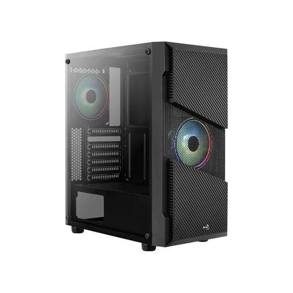 aerocool atx mid tower fall aerocool menace saturn-g rgb med glaspanel (svart)