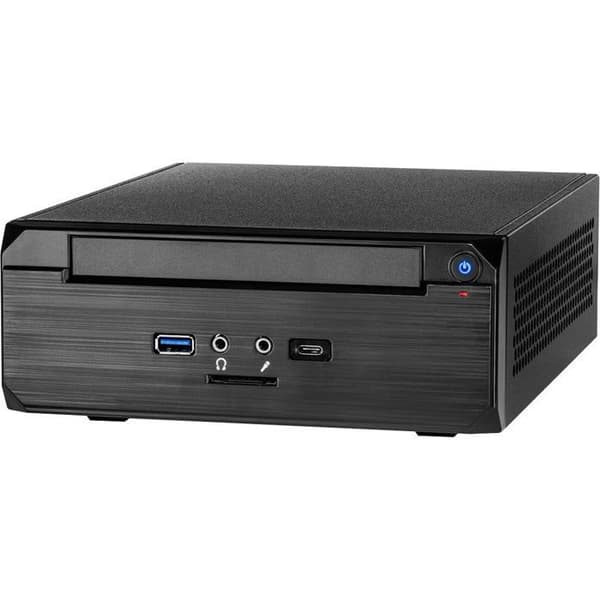 INTER-TECH MW-02 II ITX-TOWER Svart PC-fodral - 1 fack 5,25'' - ITX-format - USB 3.0 - Audio In/Output