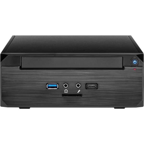 INTER-TECH MW-02 II ITX-TOWER Svart PC-fodral - 1 fack 5,25'' - ITX-format - USB 3.0 - Audio In/Output