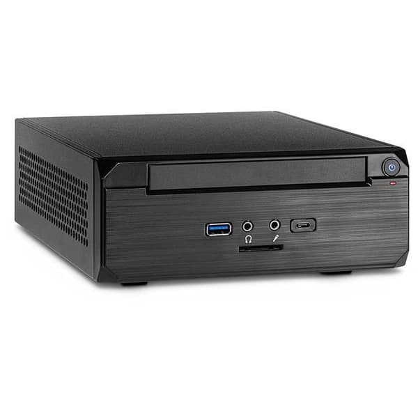 INTER-TECH MW-02 II ITX-TOWER Svart PC-fodral - 1 fack 5,25'' - ITX-format - USB 3.0 - Audio In/Output