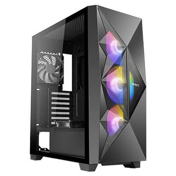 Antec DF800 FLUX Svart ATX RGB Semi-Tower ATX-fodral Svart