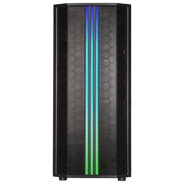 Semitower Chassi - Bitfenix - Saber Mesh RGB - Svart - 4 interna fack - Luftkylning
