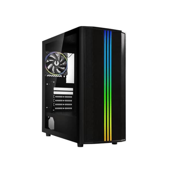 Semitower Chassi - Bitfenix - Saber Mesh RGB - Svart - 4 interna fack - Luftkylning