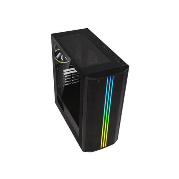 Semitower Chassi - Bitfenix - Saber Mesh RGB - Svart - 4 interna fack - Luftkylning