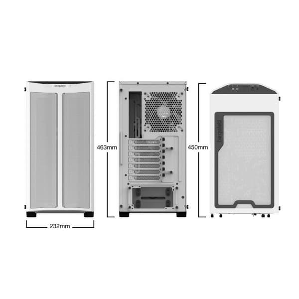 Be Quiet Pure Base 500DX ATX datorfodral, vit (BGW38)