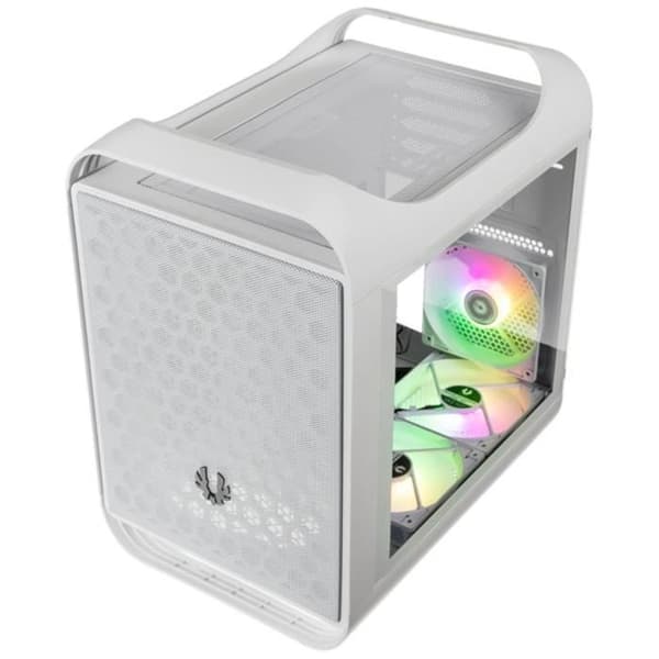 BITFENIX Prodigy M 2022 ARGB (Vit) - Fodral utan strömförsörjning - Minitorn - M-ATX-format