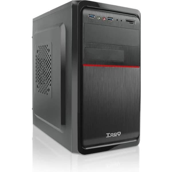 TooQ TQC-4745DU3C-B, Mini-Tower, PC, SECC, Micro-ATX, Svart, 500 W Svart