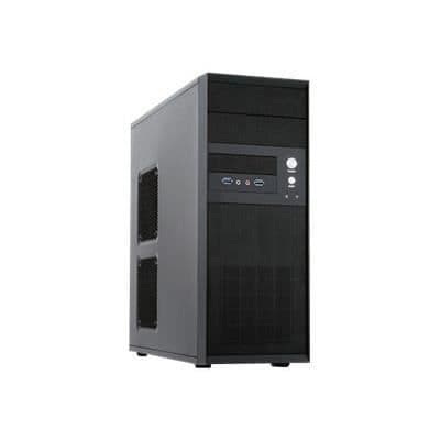 PC-fodral - CHIEFTEC - CQ-01B-U3-OP - Svart - ATX, Micro-ATX - 3 interna fack - 2 x USB 3.0 Svart