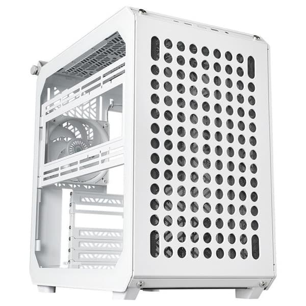 PC-fodral - COOLER MASTER - QUBE 500 Flatpack White Edition, Midi Tower, Vit, ATX/SFX, 120 mm fläktar, 2,5"/3,5" HDD Vit