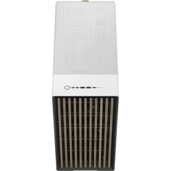 PC-fodral - FRACTAL DESIGN - North XL Chalk White TG Clear - FD-C-NOR1X-04 - E-ATX - Elegant trä- och legeringsdesign