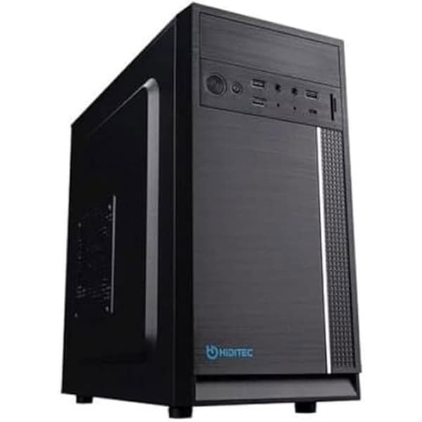 HIDITEC ATX Semi-Tower Case - Svart - Tornchassi - ATX-format Svart