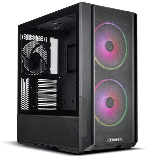 LIAN LI LANCOOL 216 ATX DATORFODRAL I STÅL OCH HÄRDAT GLAS, Svart