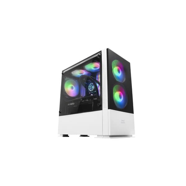 MicroATX PC-chassi - Mars Gaming - MCZW Vit - RGB - MESH-panel - Vattenkylning