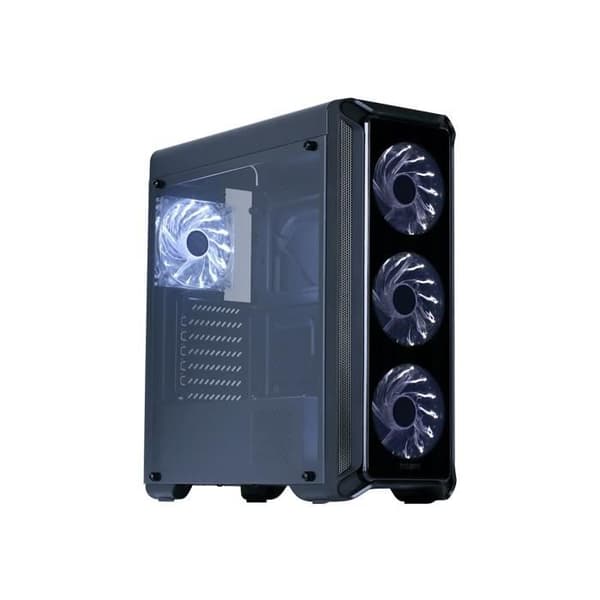 Zalman i3 edge - Svart Mid Tower fodral med fönster Svart