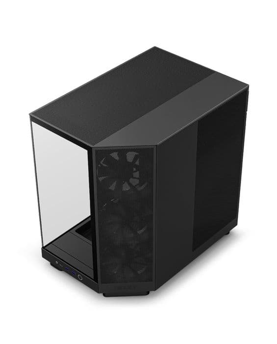 PC-chassi - NZXT - H6 Flow - Mellanstorlek - Optimal Kylning - Färg Svart
