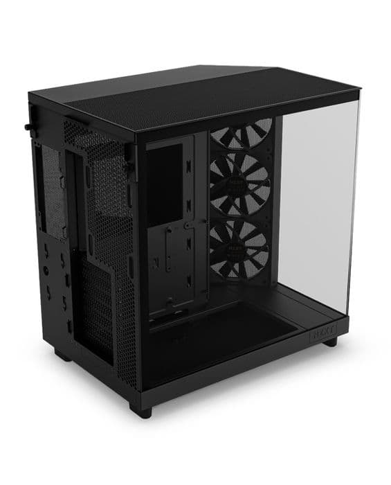 PC-chassi - NZXT - H6 Flow - Mellanstorlek - Optimal Kylning - Färg Svart
