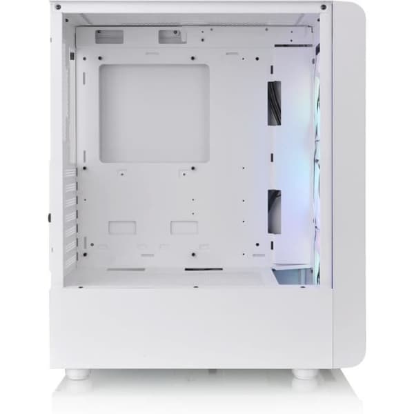 Mid Tower PC-fodral utan strömförsörjning - THERMALTAKE S200 TG ARGB (Vit) - ATX/Micro ATX - 3x120mm A-RGB - USB 3.0/2.0 - Härdat glas