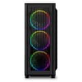 Miniatyrbild 2 av 4: SHARKOON RGB WAVE ATX gaming PC-fodral - Svart - 3x 120 mm - 2 interna fack - 7 expansionsfack