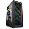 Miniatyrbild 1 av 4: SHARKOON RGB WAVE ATX gaming PC-fodral - Svart - 3x 120 mm - 2 interna fack - 7 expansionsfack