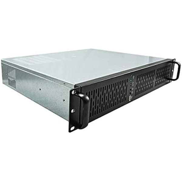 Rackhölje 2129 19" 2U – Silver/Svart - 1 x USB 3.0 + 1 x USB 2.0 Svart, Silver