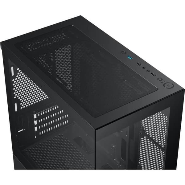 PC-chassi - XIGMATEK - Alphard M - Mini torn - M-ATX - Härdat glas - ARGB - Svart