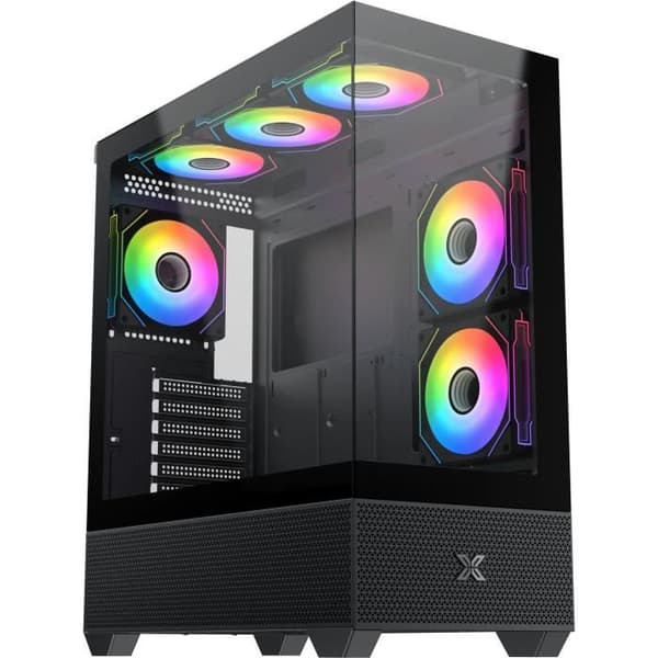 PC-chassi - XIGMATEK - Alphard - Mellanstor - E-ATX - Härdat glas - ARGB - Svart Vit