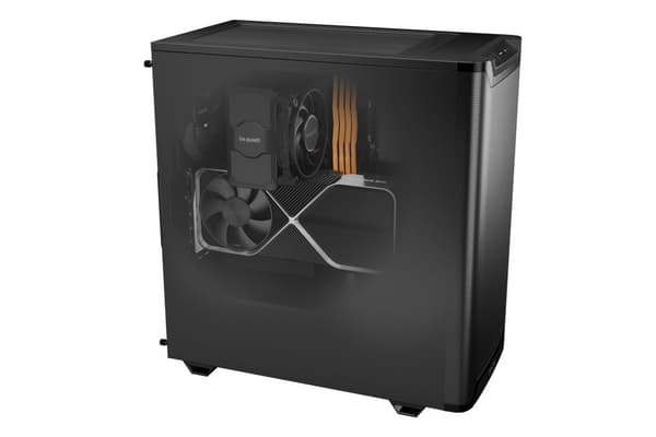 ole hiljaa! PURE BASE 501 Airflow Black Midi Tower