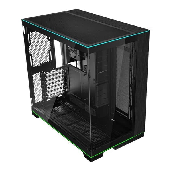 PC-chassi - Lian Li - O11D EVO RGB - Svart - Härdat glas - Anpassningsbar RGB-belysning Svart