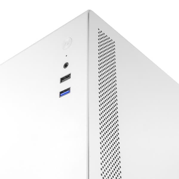 Mini-tower case - NOVAX - Vit - Integrerad fläkt - USB 3.0 - MicroATX/Mini-ITX