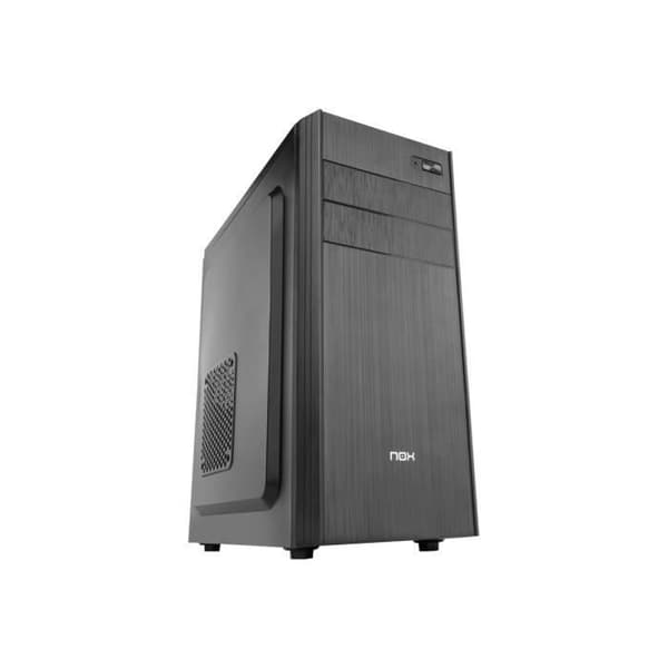 NOX LITE010 PC-fodral ATX midi tower 500 Watt (ATX) svart USB-Audio Svart
