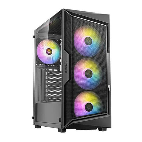Mellan Torre Chassi - ANTEC - AX61 ELITE - Härdat glas - 4 fläktar 120 mm ARGB - Färg Vit