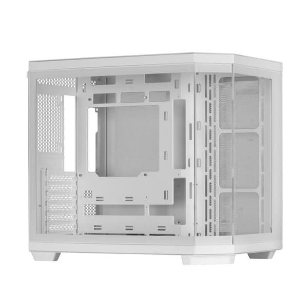 ATX-chassi - Mars Gaming - MC-3TCORE - Trippelt Härdat Glas - Dubbel Kammare - Vit