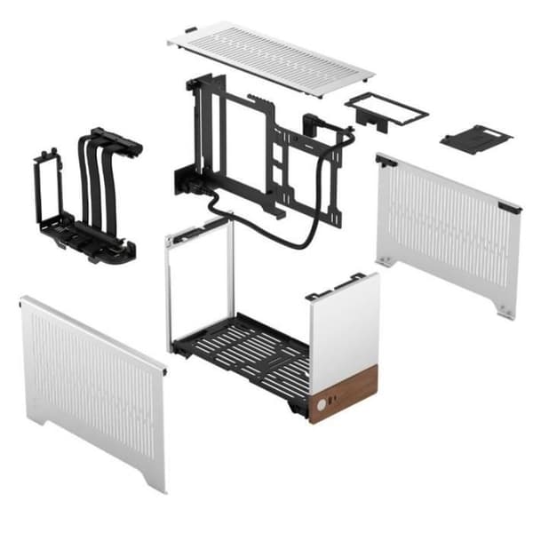 PC-fodral - FRACTAL DESIGN - FD-C-TER1N-02 - mini-ITX - SFF 10.4L - GPU upp till 322 mm - Terra Silver