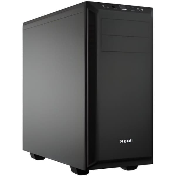 BE QUIETE Pure Base 600 PC CASE - Mid Tower - Svart - ATX-format (11236) Svart