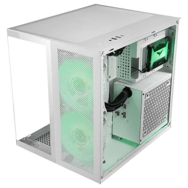 PC-chassi MicroATX - Mars Gaming - MC-NOVAM - Härdat Glas - Vätskekylning - Dubbel Kammare
