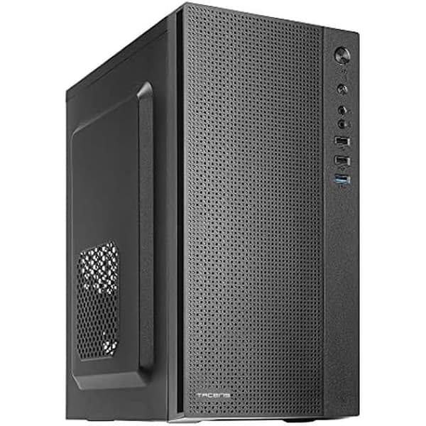 TACENS ANIMA AC5, Compact Micro ATX PC-fodral, Front Mesh Cooling, USB 3.0, Svart Svart