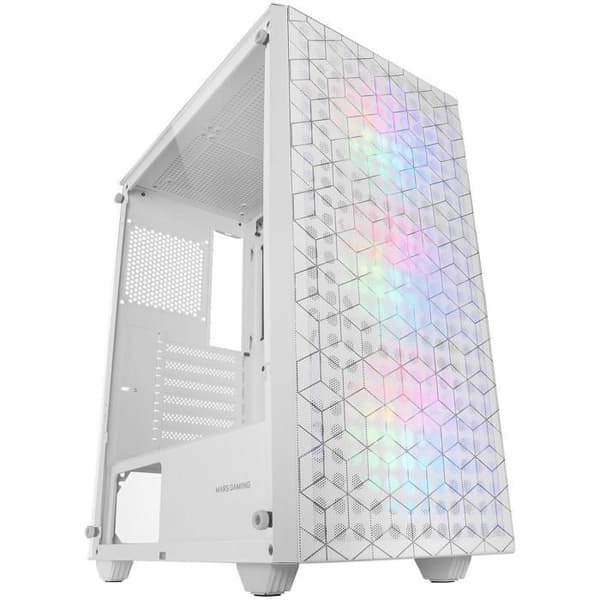 Fodral - MC-MAG - MC-MAG Vit - Härdat glas - 3 RGB-fläktar - Vätskekylning 360 mm Vit