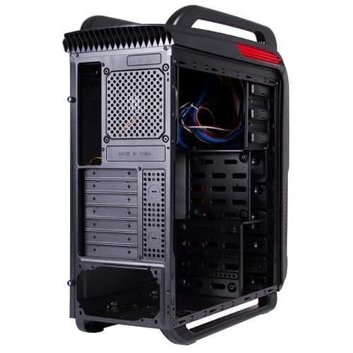 Svart Lejon IT1523, Midi-torn, PC, Plast, Stål, ATX, Micro-ATX, Svart, Röd, Spela