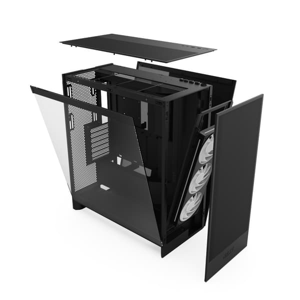 NZXT PC CASE H7 FLOW RGB MIDI TOWER FÖNSTER SVART