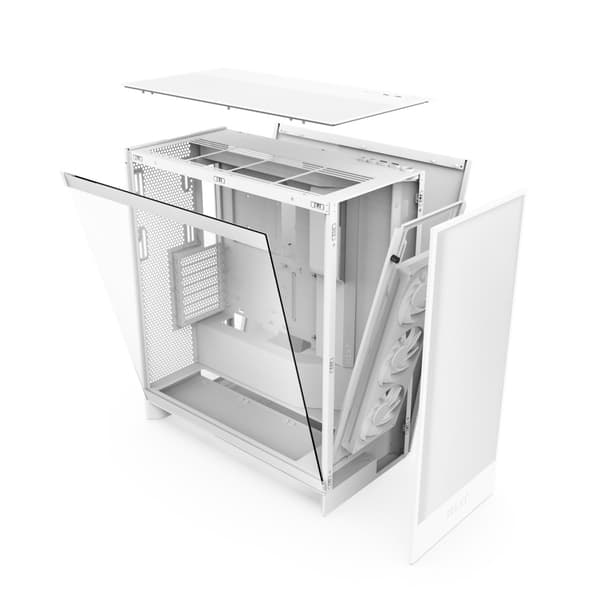 NZXT PC CASE H7 FLOW RGB MIDI TOWER WHITE (2024)