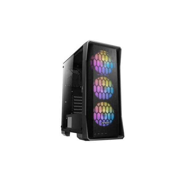 Boîtier PC ANTEC NX360 - Mid Tower - 6 fläktar på 120 mm - Design av frontpanel i unik nätstruktur Svart