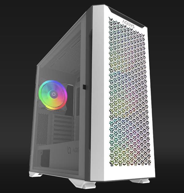 Carcasa Aqirys Aquilla Midi Tower White Hvid