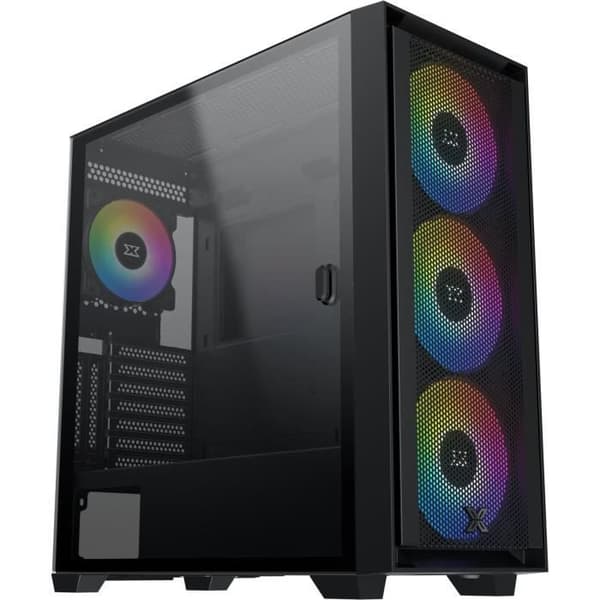 XIGMATEK Anubis Pro 4FX PC-fodral (svart) - Medium tower - E-ATX-format - Utan strömförsörjning