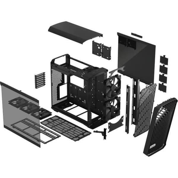PC-fodral - FRACTAL DESIGN - Torrent Black TG Light Tint - SSI-CEB - Optimerat luftflöde 5 fläktar (FD-C-TOR1A-01)