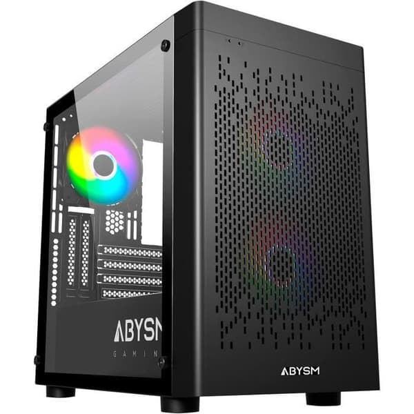 Boîtier Abysm Gaming Danube INVA MX202 Svart Svart
