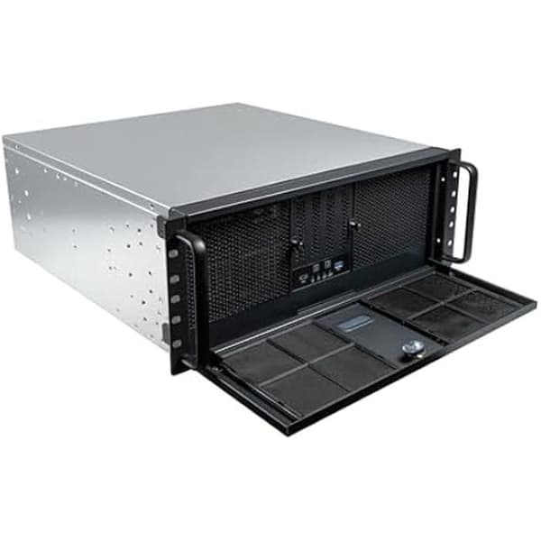 19" Rackskåp - UNYKACH - UK4339 - 4U - Kompatibel med 360 mm vätskekylning - Låst säkerhet