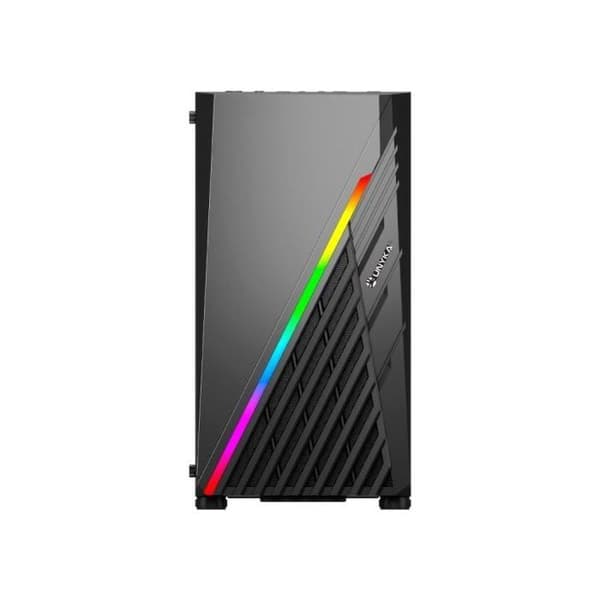 Gaming PC-chassi Micro ATX - UNYKACH - GLAYZE - ARGB - Härdat glas - 120 mm fläkt
