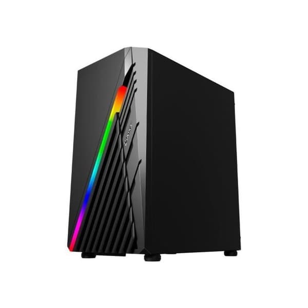 Gaming PC-chassi Micro ATX - UNYKACH - GLAYZE - ARGB - Härdat glas - 120 mm fläkt