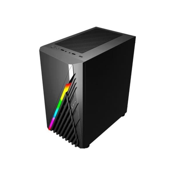 Gaming PC-chassi Micro ATX - UNYKACH - GLAYZE - ARGB - Härdat glas - 120 mm fläkt